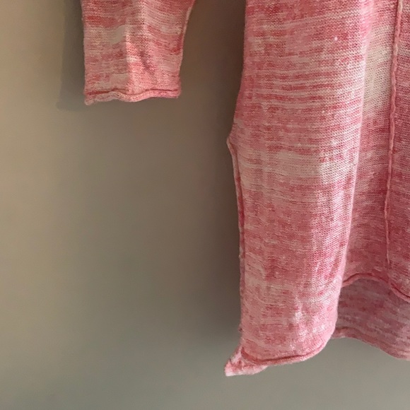 Wilfred Free Pink Linen V-Neck Shirt - Picture 3 of 5